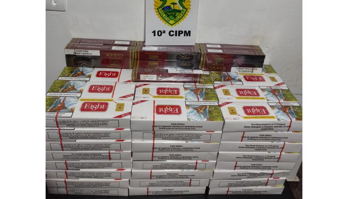 Laranjeiras – Cigarros contrabandeados são apreendidos em ônibus na rodoviária 